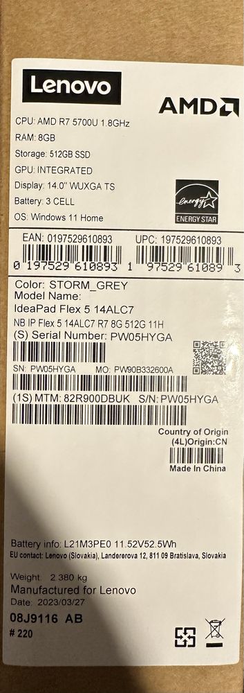 Laptop Lenovo IdeaPad Flex 5 | 14 Inch