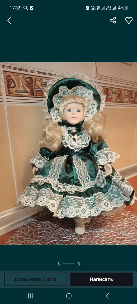 Винтажные фарфоровые куклы с Германии