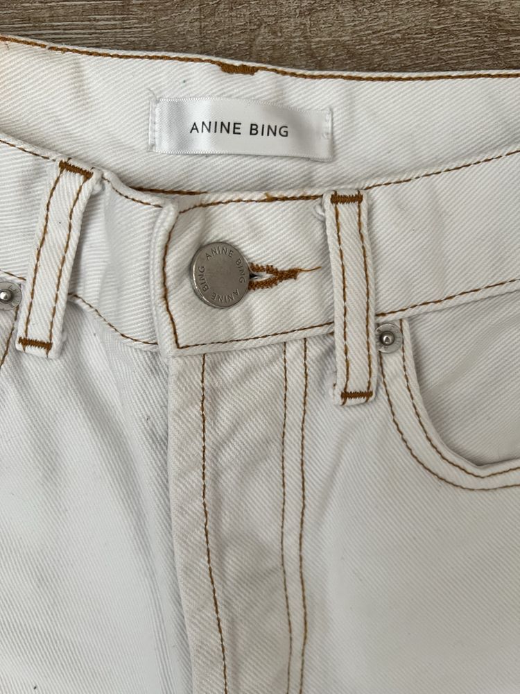 Blugi albi Anine Bing