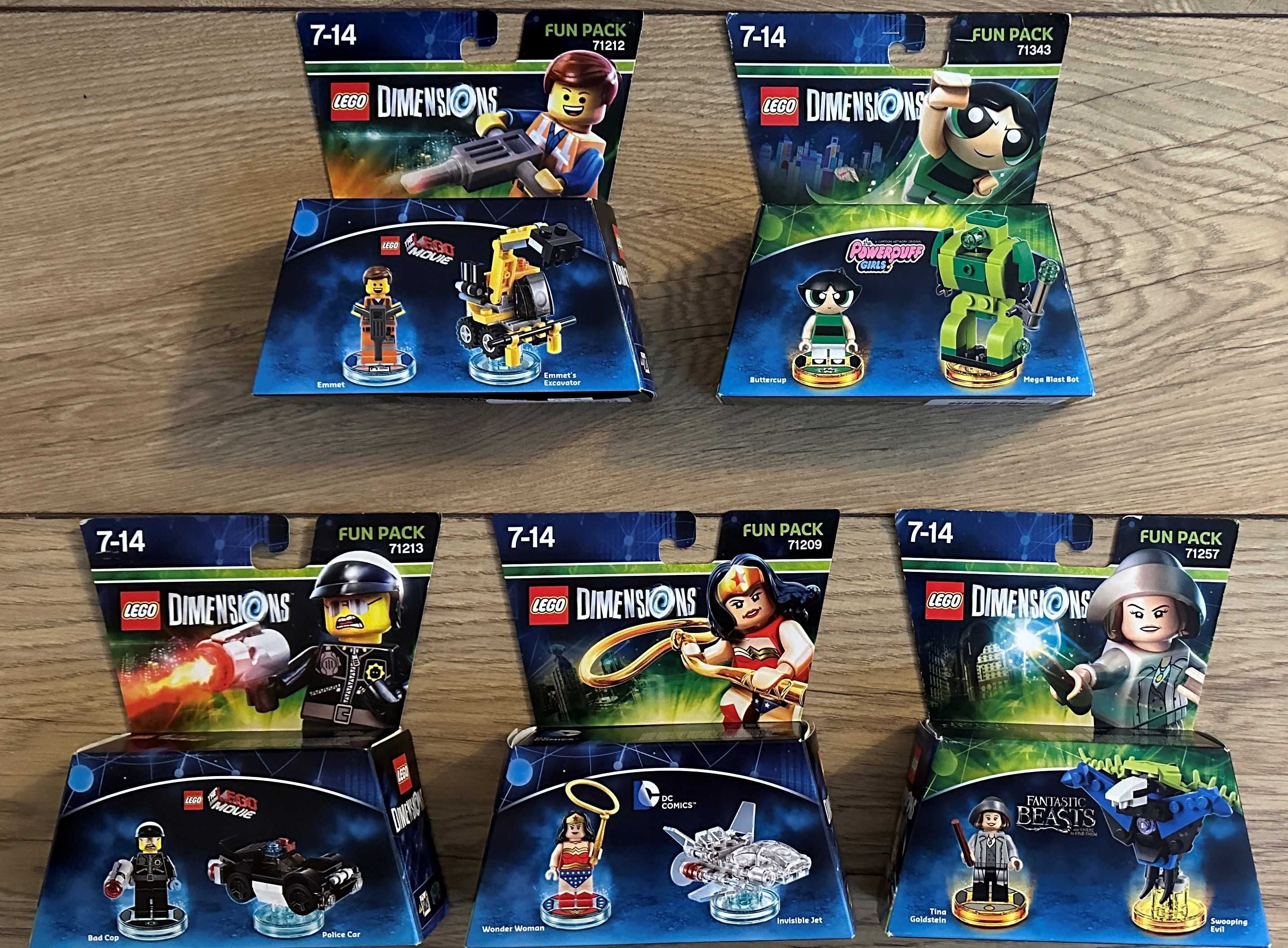 чисто нови комплекти Lego Dimensions Starter Pack, Fun Pack, Team Pack