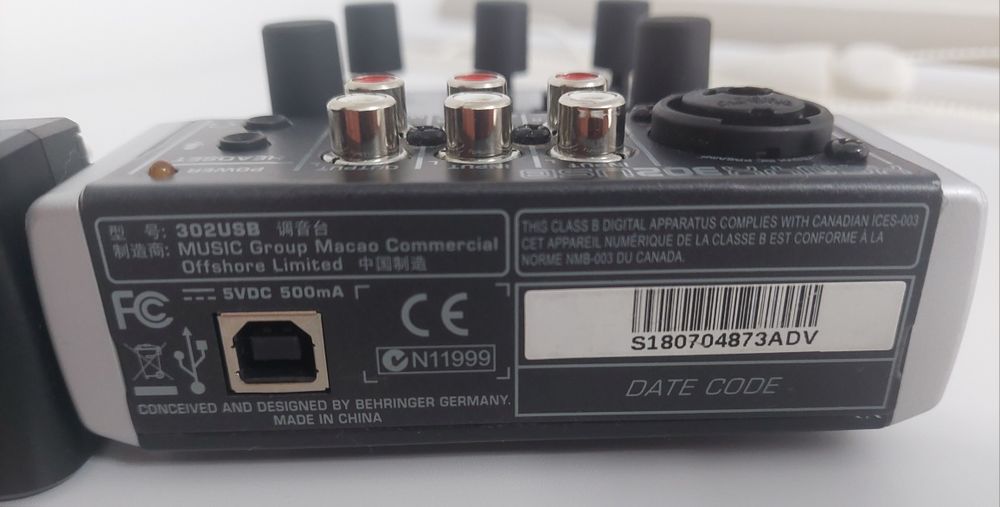 Mixer,  Interfata audio behringer xenyx 302 usb