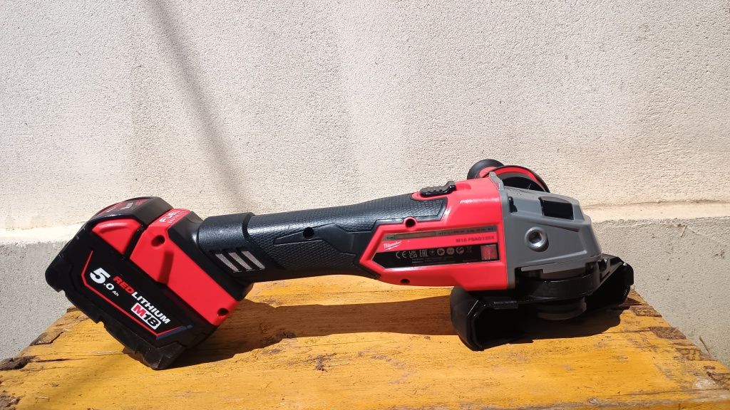 Flex milwaukee fsag125x nou an 2024 + baterie 5 amperi