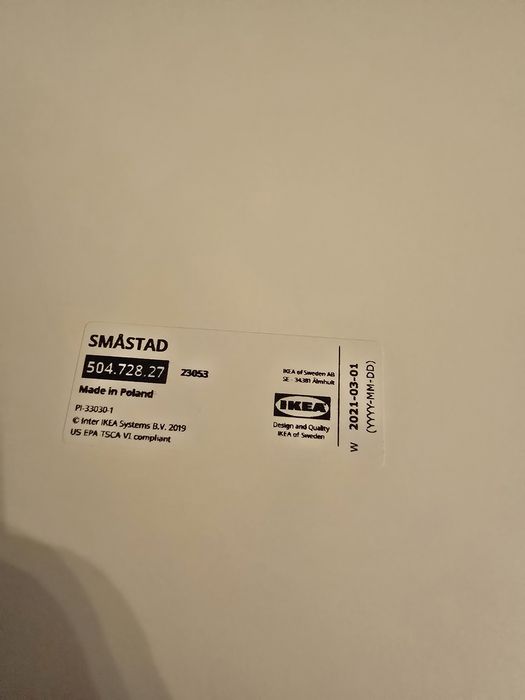 Ikea - SMASTAD - Parte superioară unitate depozitare
Parte superioară