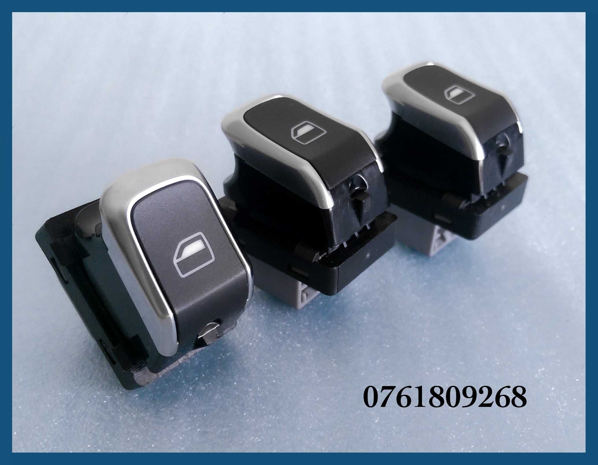 Set butoane geamuri + oglinzi electrice cromate Audi A4 B8 / A5 / Q5