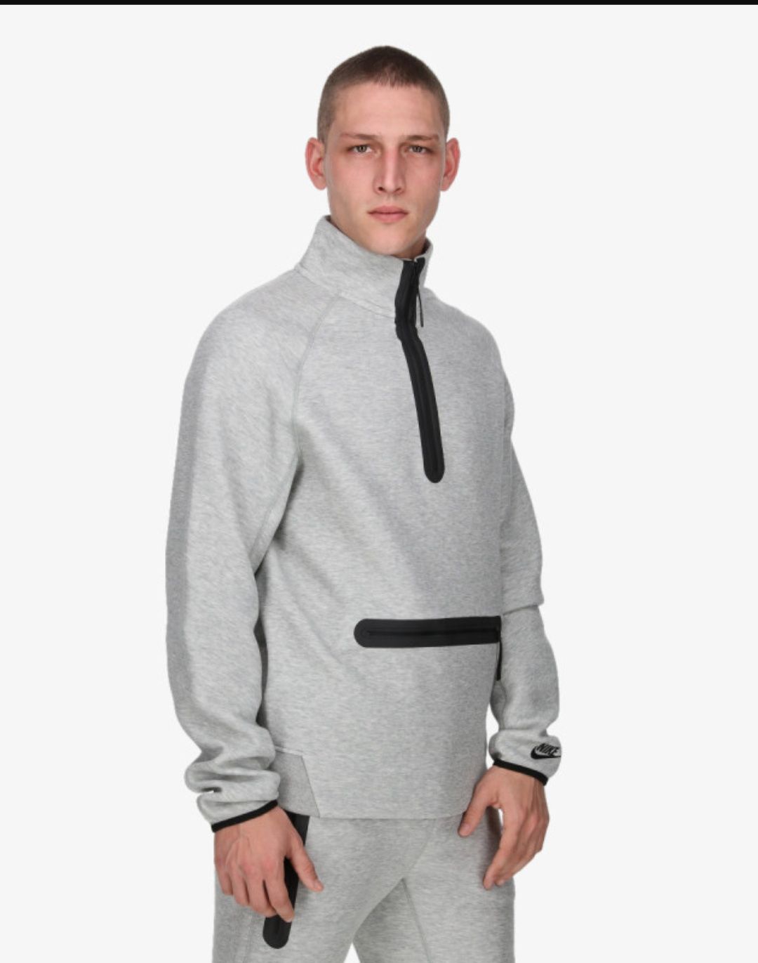 Nike M NK TCH FLC HZ TOP суичър