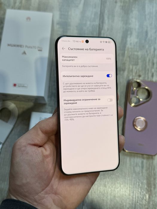 Huawei Pura 70 PRO 512 GB 5G 12 GB Ram Dual Sim Като Нов Black 100 %