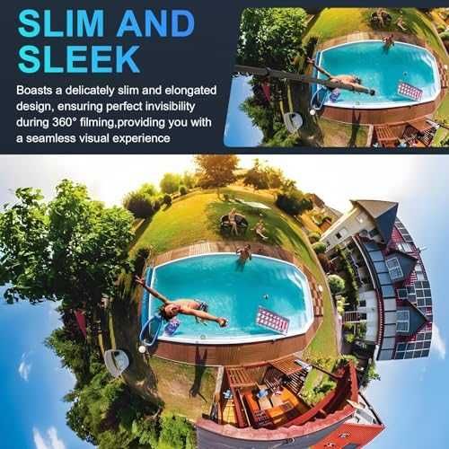 Нов Невидим Селфи Стик Insta360 X5 X4 X3 ONE 3м Карбон Влог 360° видео