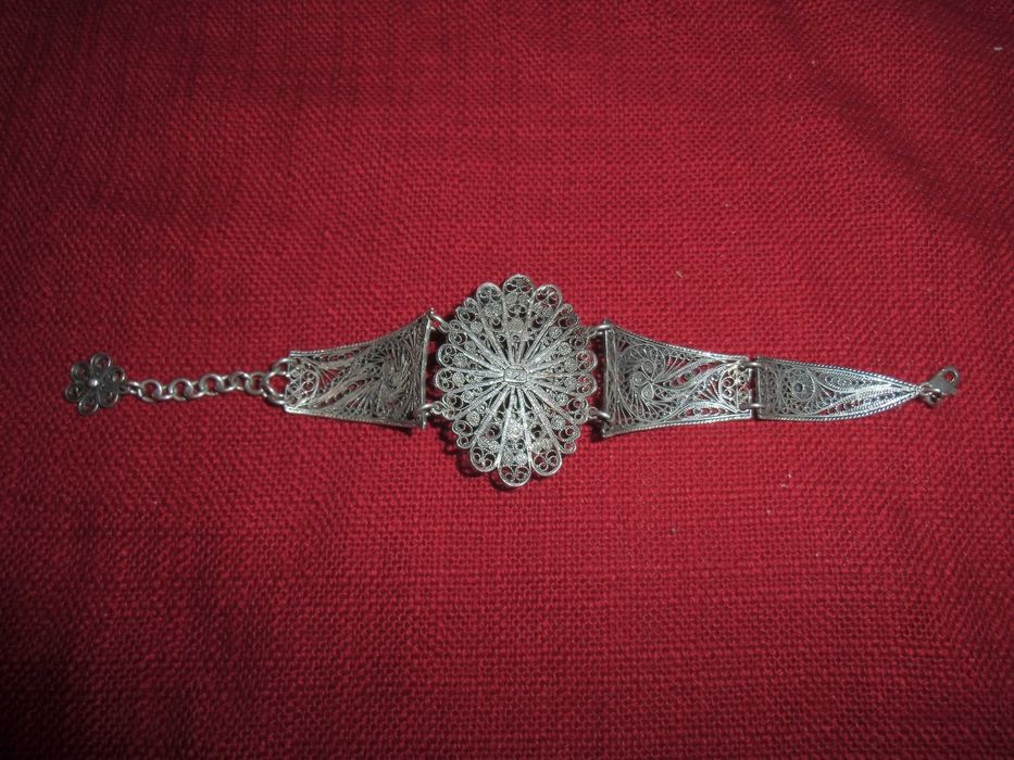 Bratara argint 925 in filigram cu onix