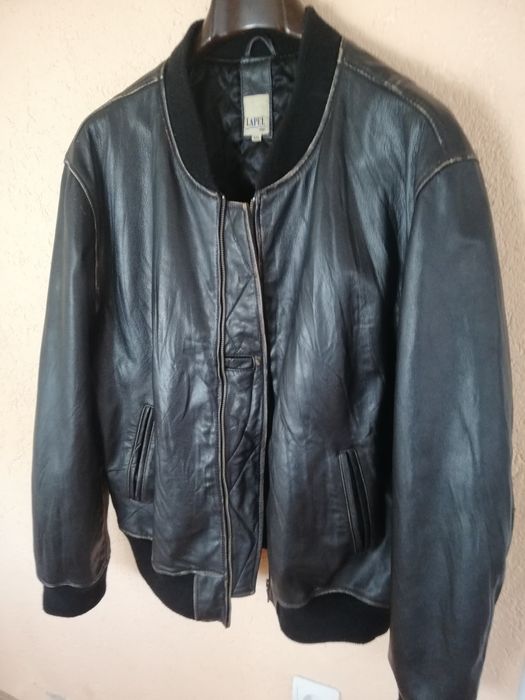 Geaca piele bărbati Lapel xl