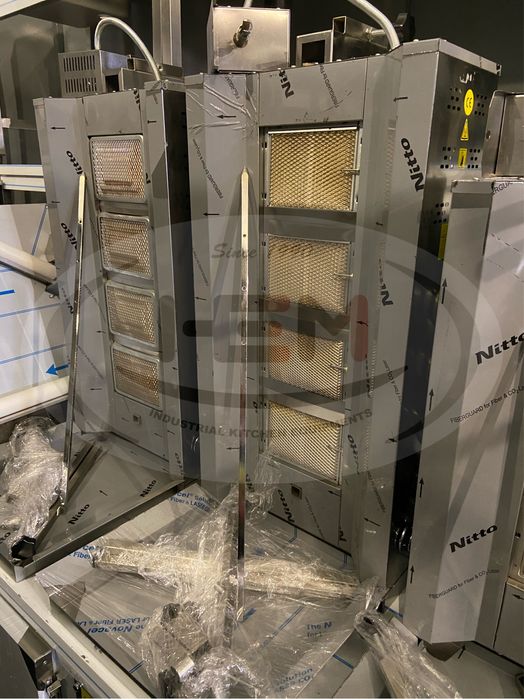 Aparat De Shaorma Inox Cu Motor Sus 3,4,5 Arzatoare IN STOC