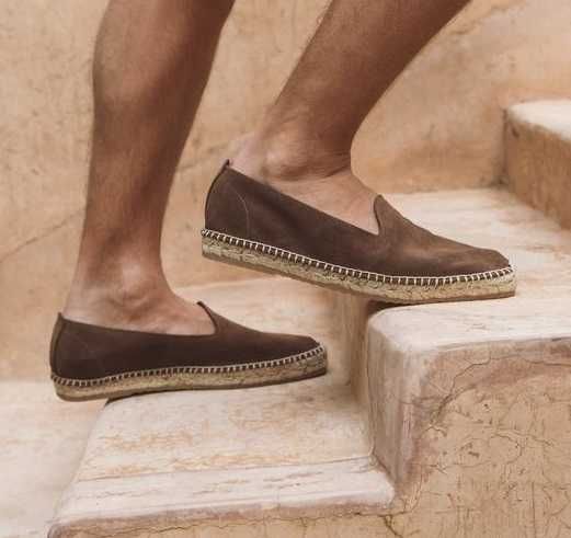 Mocasini espadrile 44 lucrate manual Senator NOI piele naturala moale