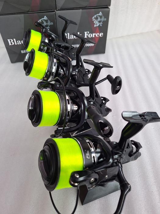 SET 4 Mulinete FL BLACK FORCE 9000 8+1RULMENTI 2024 Echipate