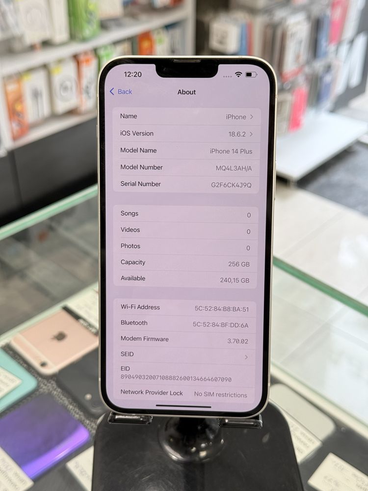Apple iPhone 14 Plus 256GB White