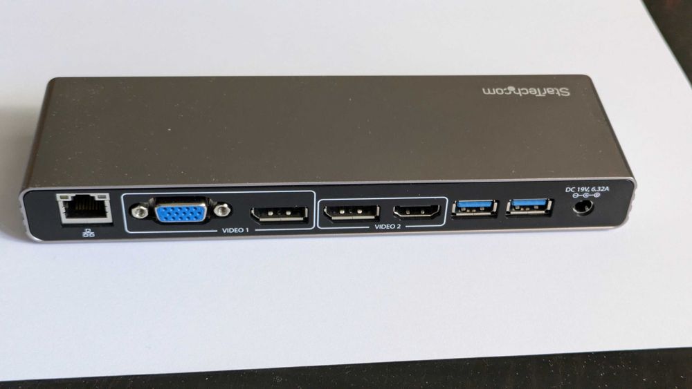 Thunderbolt 3 Dock, afisare display pe monitor extern