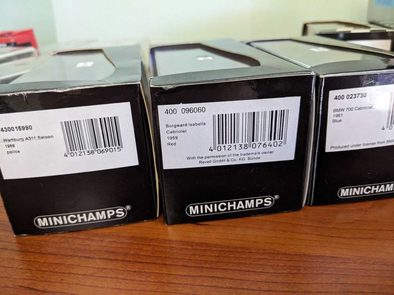 Модели от Minichamps 1:43
