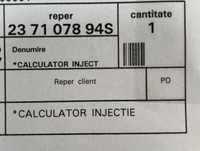 Calculator Injectie