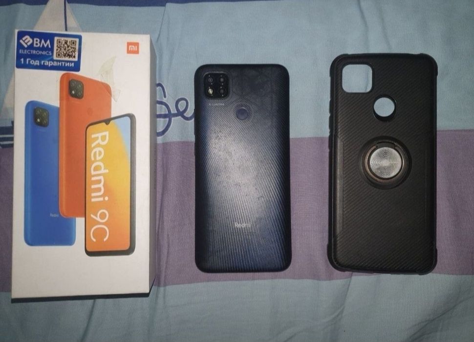 Xiaomi Redmi 9C 4/128GB Black Original Karobka Sastayani Otlichni Zor