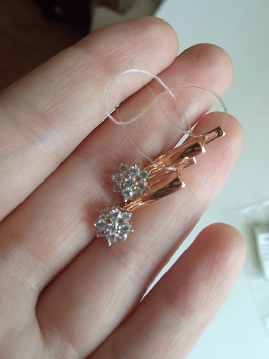 Золото серьги новый