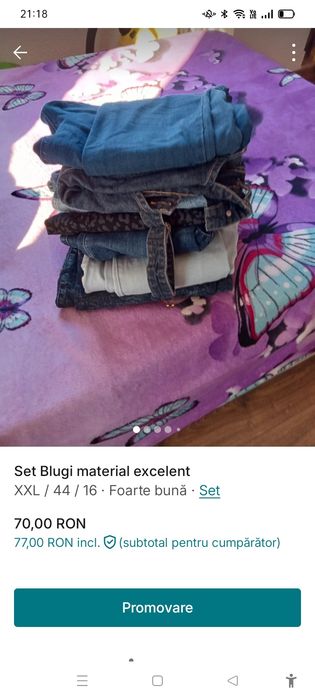 Lot de 6 perechi de blugi plus cadou inca vreo 2 perechi la lotului