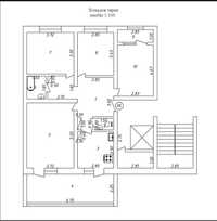 96 квадрат 4 х комнатная квартира средний ремонт - Кушбеги (158039)