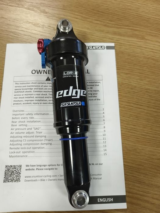 НОВ амортесьор/шок SR Suntour EDGE LO-R  190x45mm