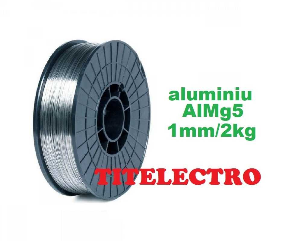 Sarma sudura aluminiu 1mm rola 2kg AlMg5 tip ER 5356 cu argon