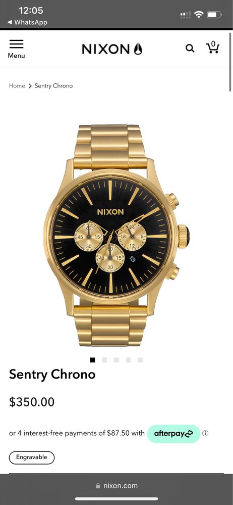 Ceas Nixon Sentry Chrono Gold/Black *super pret* schimb cu iphone