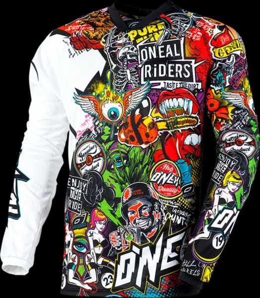 O'NEAL MAYHEM Jersey CRANK V.15 Black/Multi XL, в хорошем состоянии