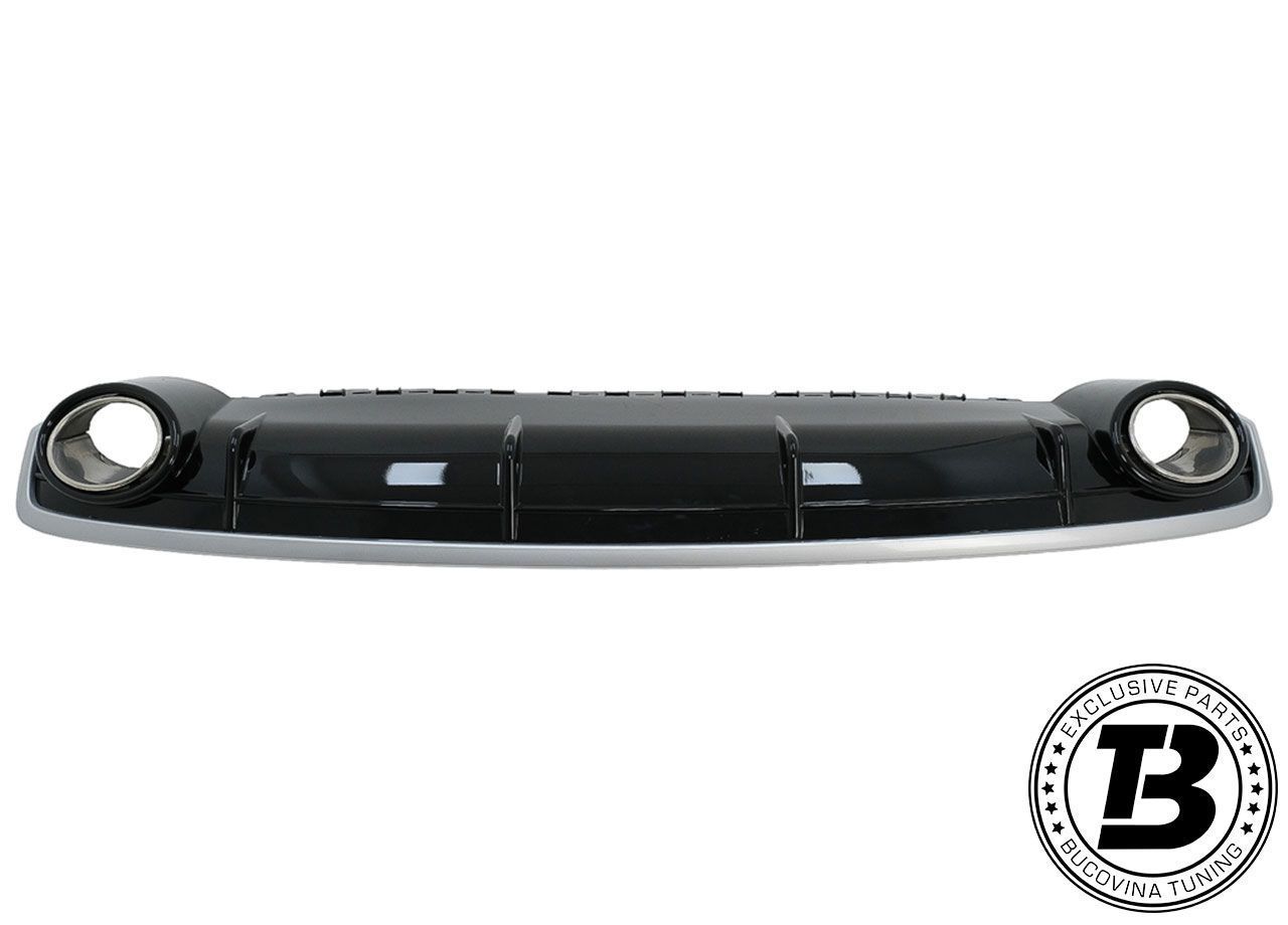 Difuzor Bara Spate cu Ornamente compatibil cu Audi Q7 4M S-Line RSQ7 Design