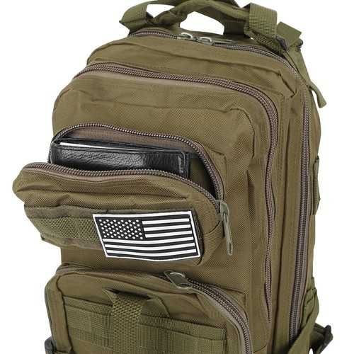 Rucsac militar verde impermeabil 26L cu sistem MOLLE curea lombara