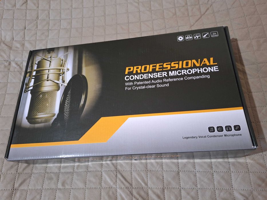 Microfon profesional, condensator, folosit, in stare perfecta