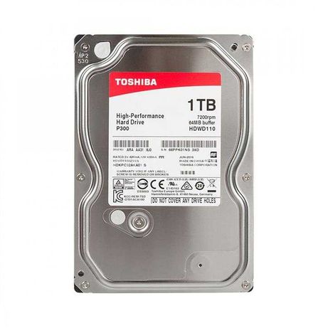 Жесткий диск HDD 1000 Gb Toshiba (HDWD110UZSVA), 3.5", 64Mb, SATA III