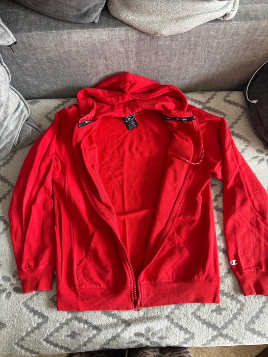 Hanorac cu fermoar Champion rosu marimea S