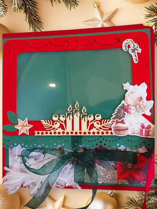 Ръчно изработен коледен албум за снимки