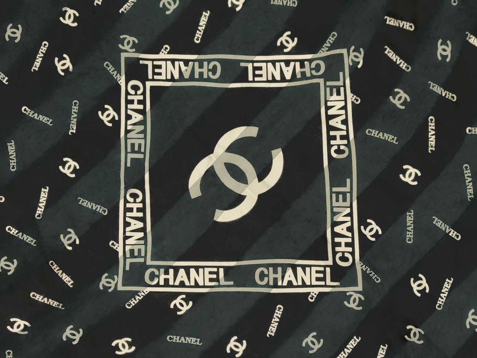 Esarfa Chanel - Matase Black