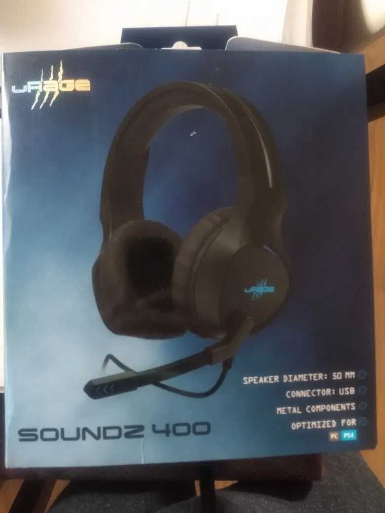 Casti gaming profesionale Hama uRage SoundZ 400 Negre noi