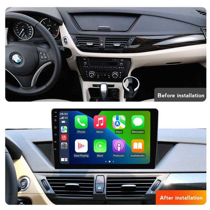 Navigatie Android 14 BMW X1 E84 1/8 Gb Waze YouTube CarPlay CAMERA
