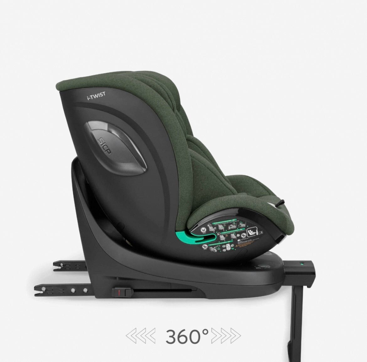 Столче за кола Kikka boo i-Twist Army Green