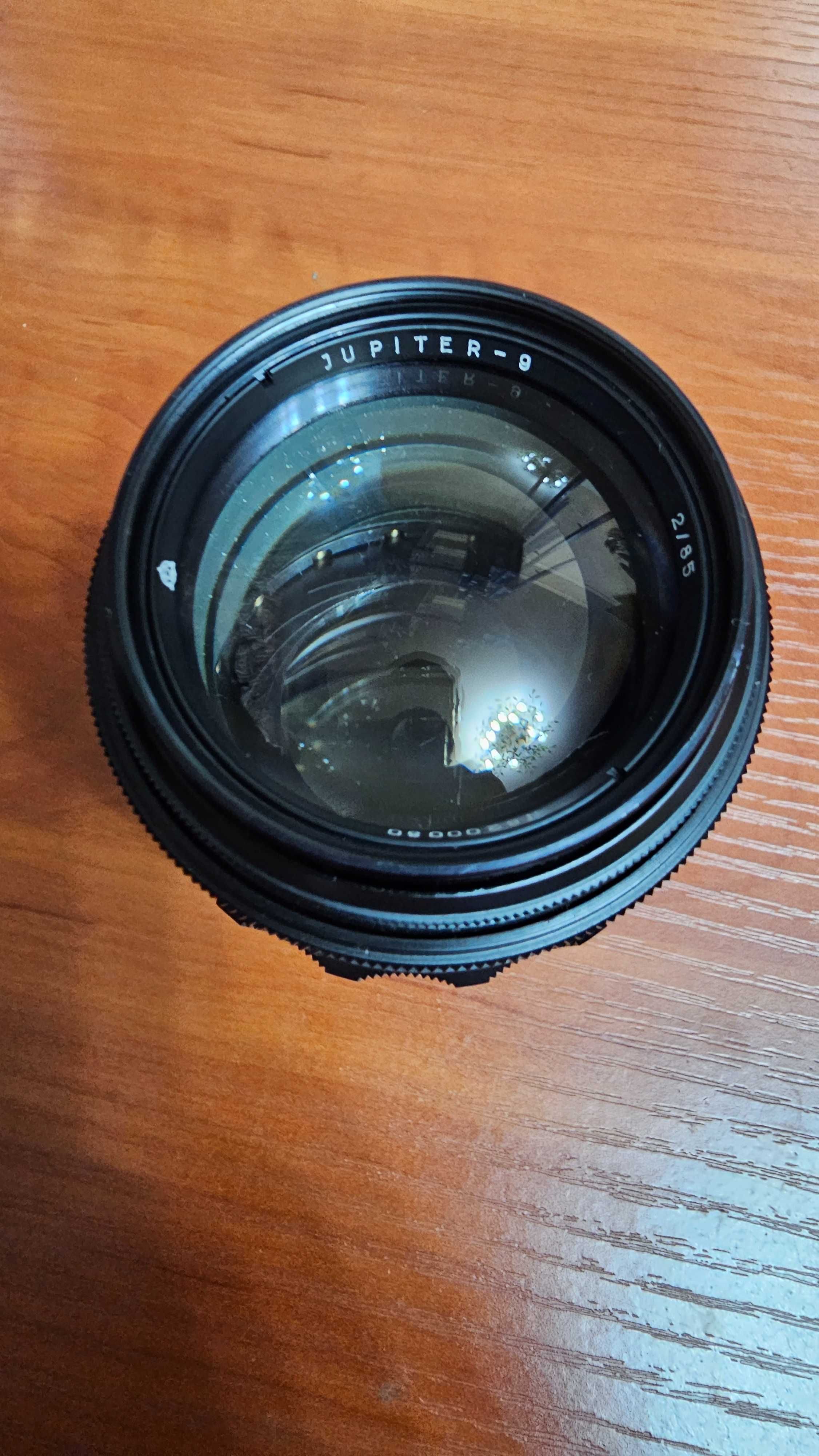 Объектив Юпитер-9 85 mm  f/ 2 (экспортный вариант Jupiter-9) как новый