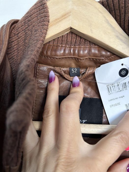 Мъжко кожено манто 52 размер