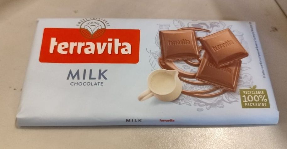 Terravita млечен шоколад 100 gr