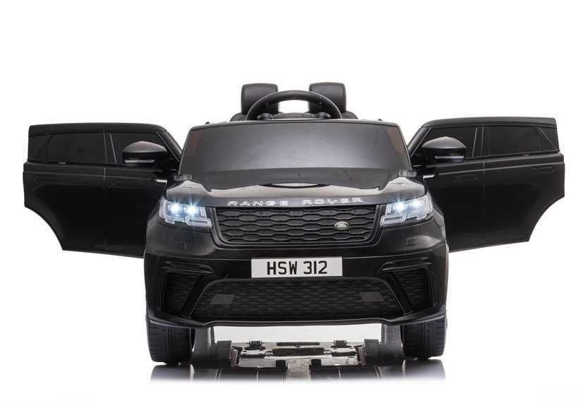 Mașinuță electrică Range Rover copii, 12V, 2x45W, piele eco, negru