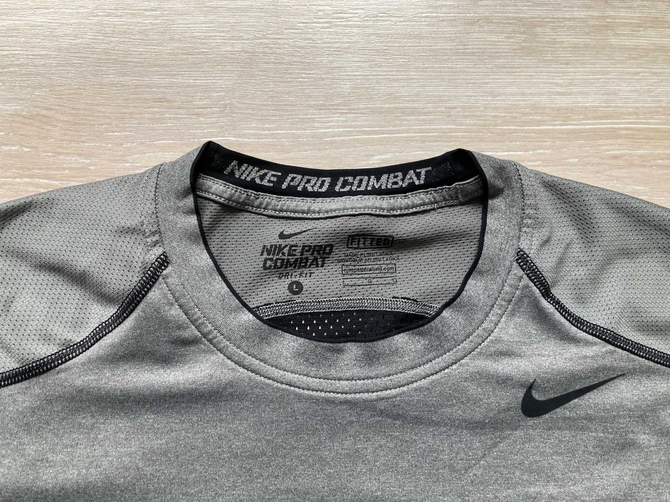 Найк Nike Pro Combat Fitted Dri Fit мъжка тениска размер L
