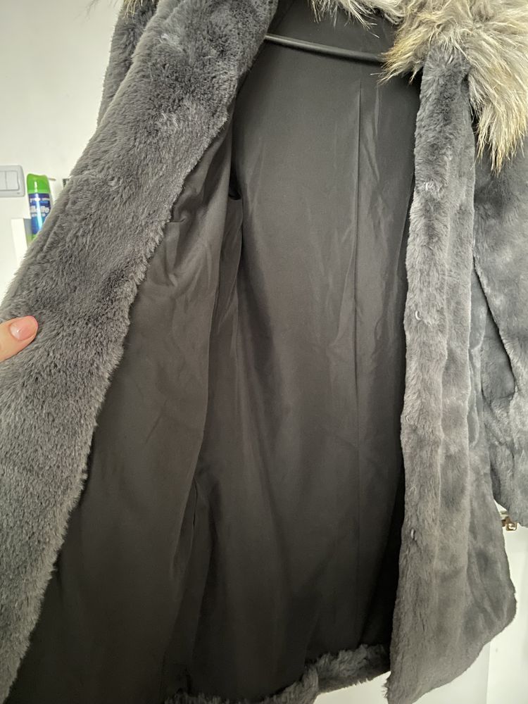 Пухкаво палто размер S