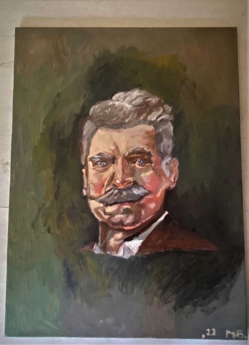 Дядо Вазов - Портрет - Маслена живопис - 60 см х 80 см