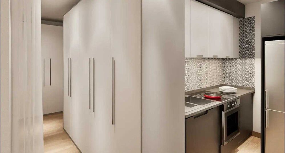 Двустаен апартамент на партер в затворен VIP комплекс „Перла“