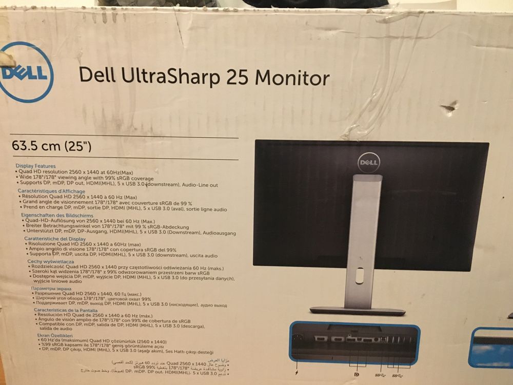 Monitor LED IPS ultrasharp Dell U2515H QHD