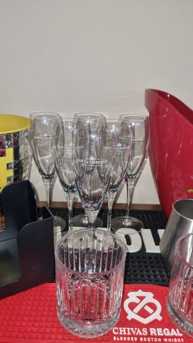 Pahare bar set x 6 buc frapiere shaker organiz bar