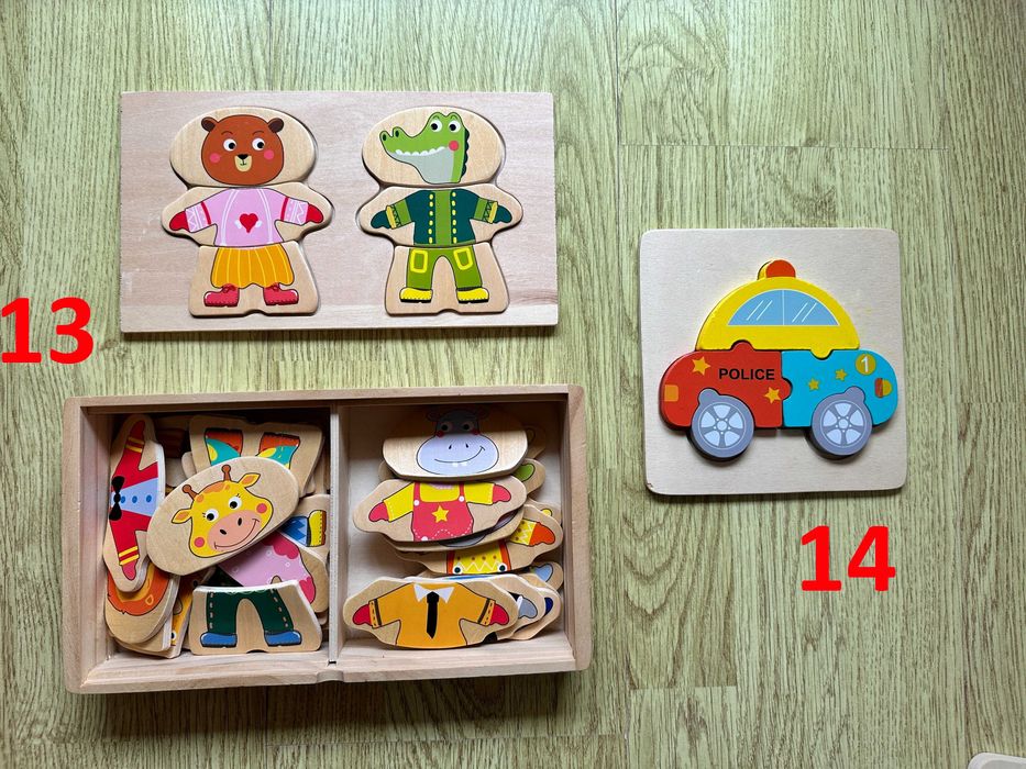 Дървени играчки и конструктор