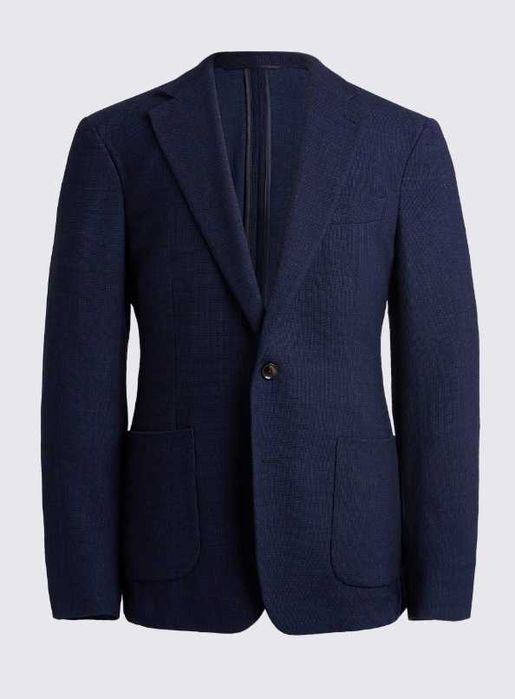 Sacou blazer slim 48 M de lux Eduard Dressler NOU lana moale in